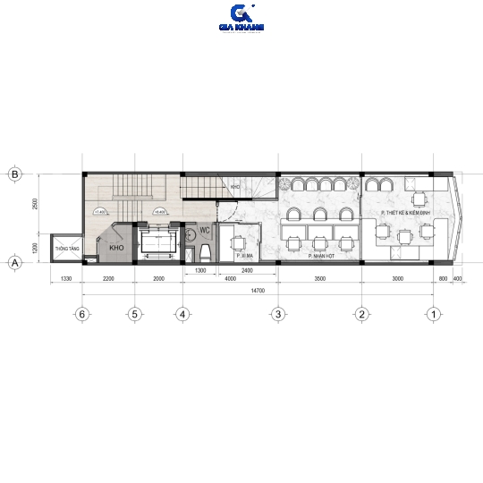 Dự Án:  Showroom Kim Cương | Quân 1