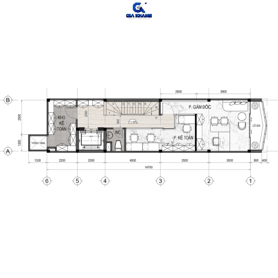Dự Án:  Showroom Kim Cương | Quân 1